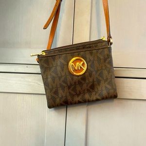 Brown crossbody Michael Kors bag